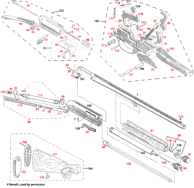 Benelli U.S.A.® Super 90 Montefeltro Schematic - Brownells ...