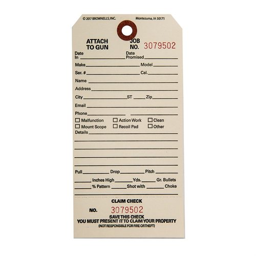 Shop Accessories & Supplies > Claim Checks - Preview 0
