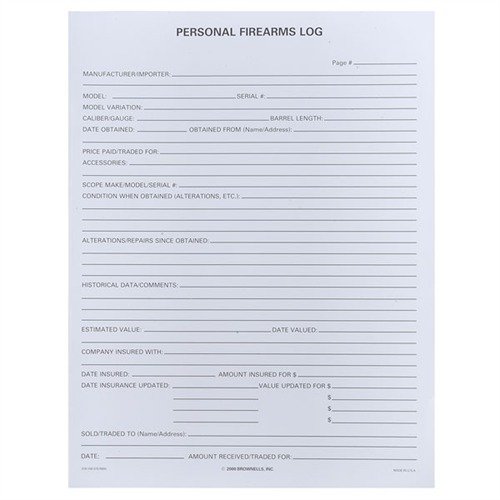Shop Accessories & Supplies > Firearms Records Books - Preview 1