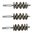 BROWNELLS 50 CALIBER STANDARD LINE STAINLESS PISTOL BRUSH 3 PACK