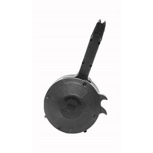 50rd Drum Magazine 9mm Black Polymer for Glock® 17, 19, 26