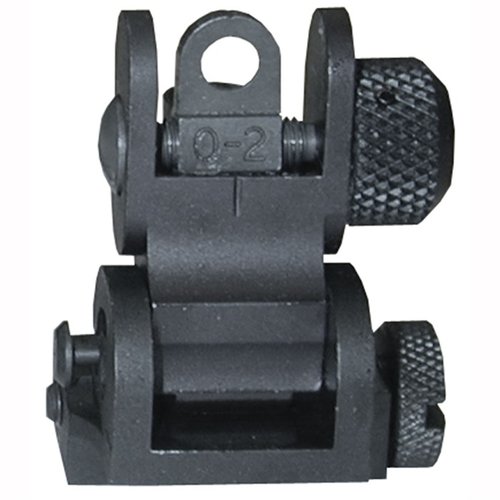 AR-15 Flip-Up Tactical Rear Sight Black
