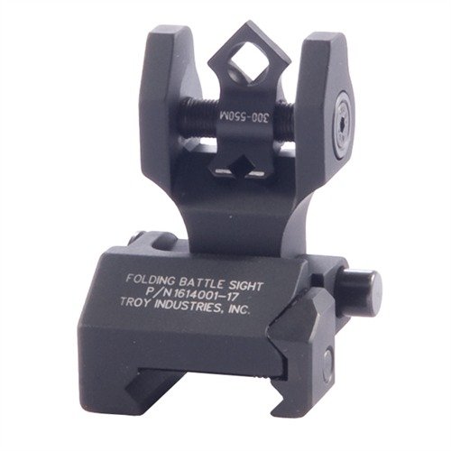 TROY INDUSTRIES, INC. AR-15 Flip-Up Adj Dual Aperture DOA Rear Sight Black