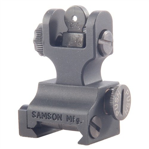 SAMSON MANUFACTURING CORP AR-15 Flip-Up Dual Aperture A2 Rear Sight Black