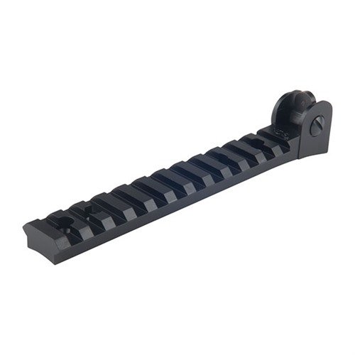 NODAK SPUD LLC Adjustable Rear Sight With Rail For Ruger 10/22 Black