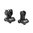 TROY INDUSTRIES, INC. AR-15  Flip-Up HK-Style 45 Degree Offset Sight Set Black