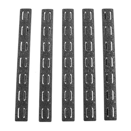 Rail Panel Kit 5-Pack Keymod Rubber Black 5.5"