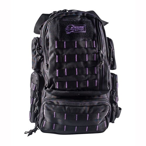 Mini Tobago Pack Black with Purple Stitching
