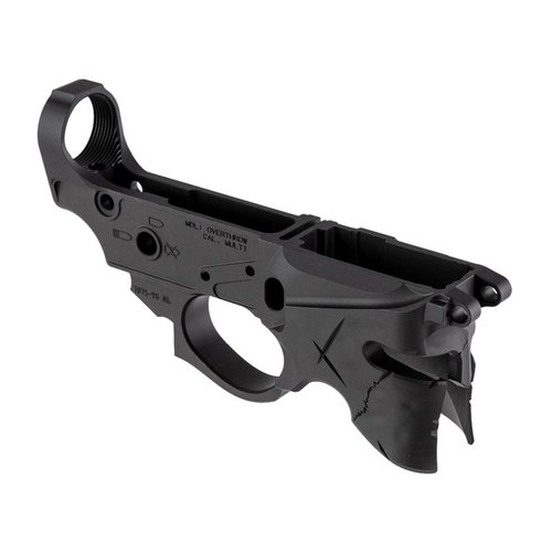 AR-15 Overthrow Stripped Lower Receiver Black