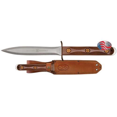 KA-BAR KNIVES INC. EK Commando Presentation Knife w/Leather Sheath