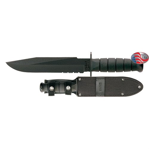 KA-BAR KNIVES INC. Fighter Fixed Blade with Cordura/Leather Sheath