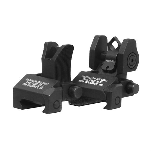 TROY INDUSTRIES, INC. AR-15 Micro Sight Set M4 Front/Dioptic Rear Black