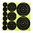 BIRCHWOOD CASEY 1", 2", 3" BULLSEYE, 12 PACK