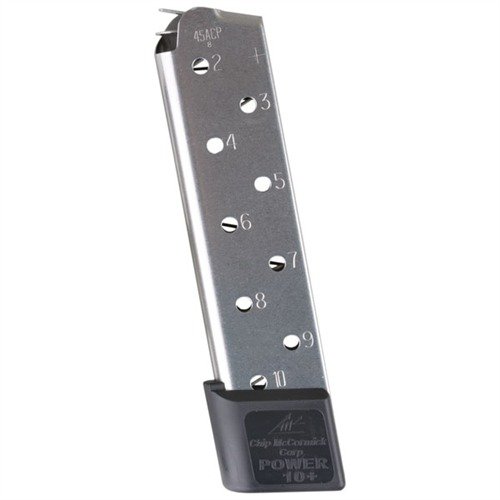 Chip McCormick Power Mag Magazine 1911 45 Acp 10 Round 15150 Stainless Steel for sale online 