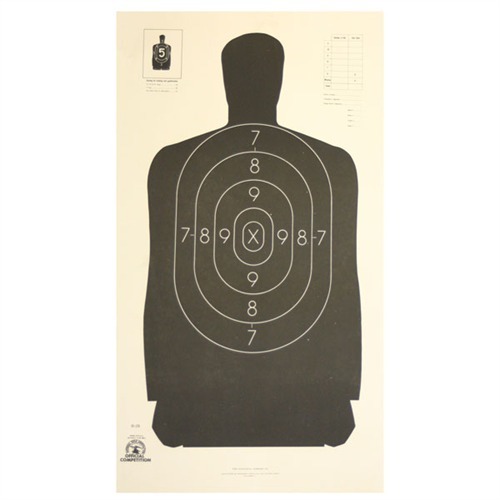 10 each 24" x 45" Official NRA B-27 silhouette targets and B-27C centers 