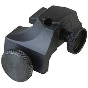 NECG Rifle Peep Weaver Rear Sight Black