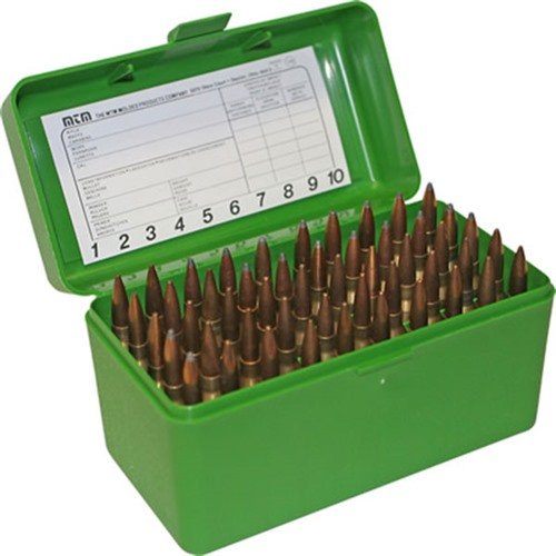 223 Remington 50rd Flip-Top Ammo Box, Green